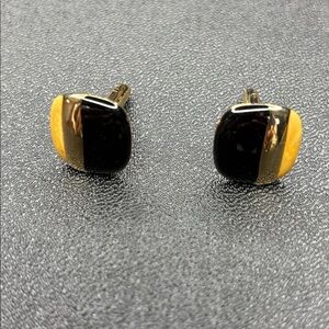 Black and Gold Cufflinks